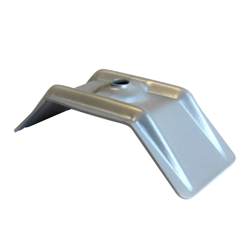 Скоба Novattro металл монтажная для поликарбоната трапеция 71x19,6 Серый