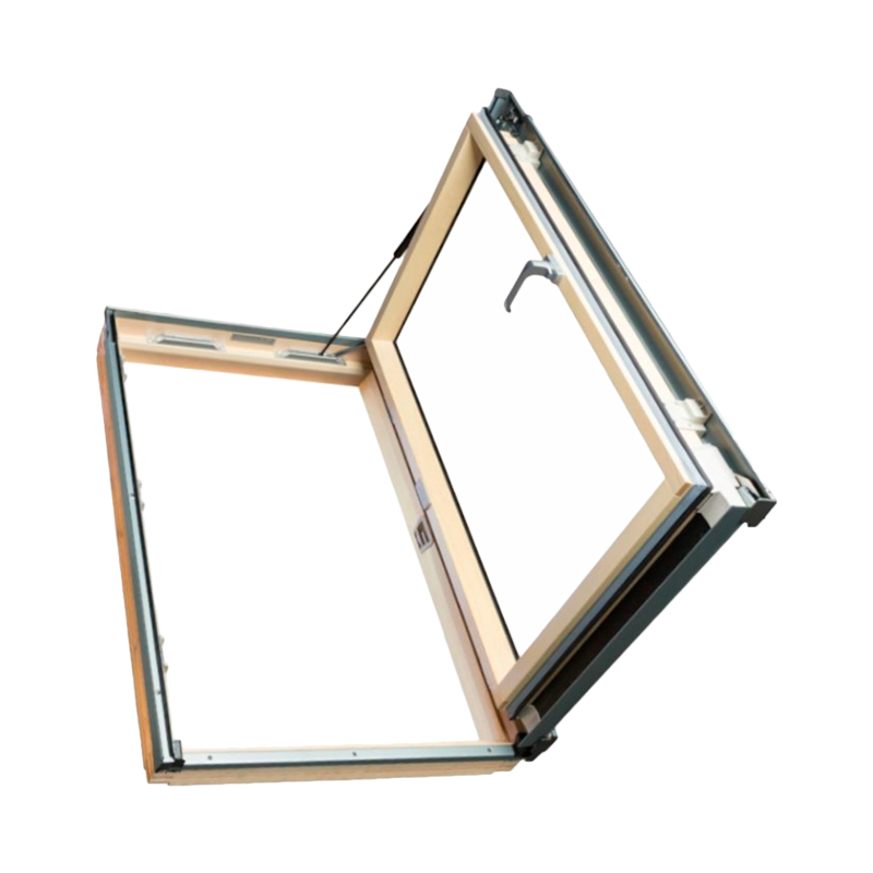 Окно распашное термоизоляционное Fakro PROFI 78x118 ручка сбоку FWP-R U3