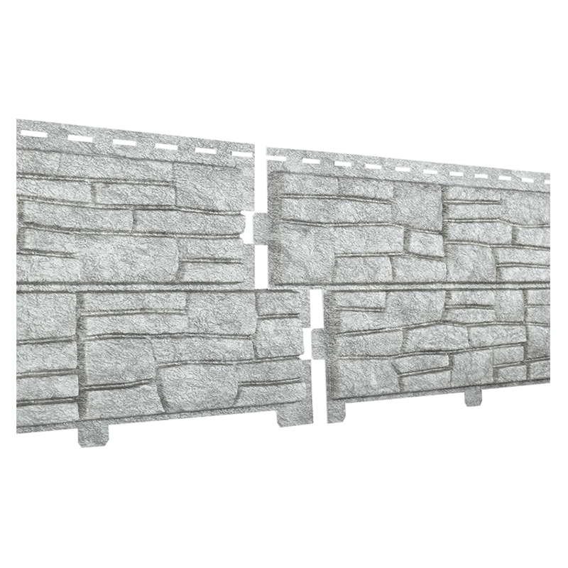 Фасадная панель Ю-Пласт StoneHouse Сланец Светло-серый
