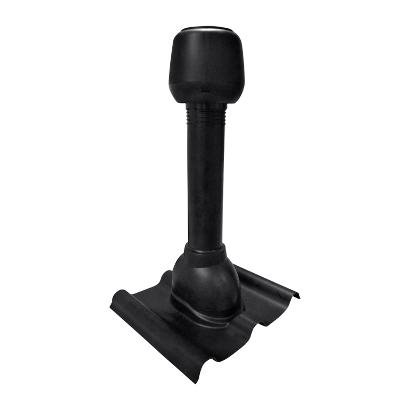 Труба вентиляционная 110 Ондувилла Черный 400x480 мм