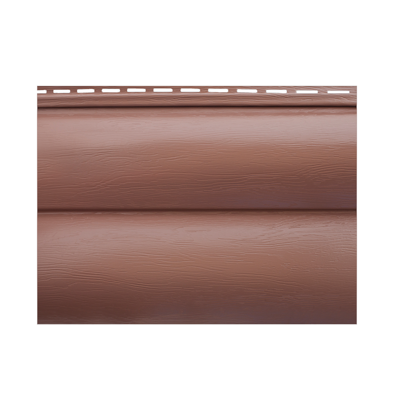 Сайдинг Альта-Профиль Blockhouse Премиум BH-02 Красно-коричневый 3100 мм