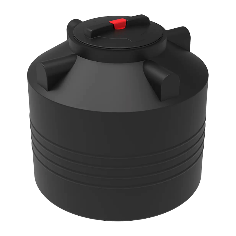 Емкость рециклинговая R 200 ЭВЛ с крышкой с дыхательным клапаном цвет Черный