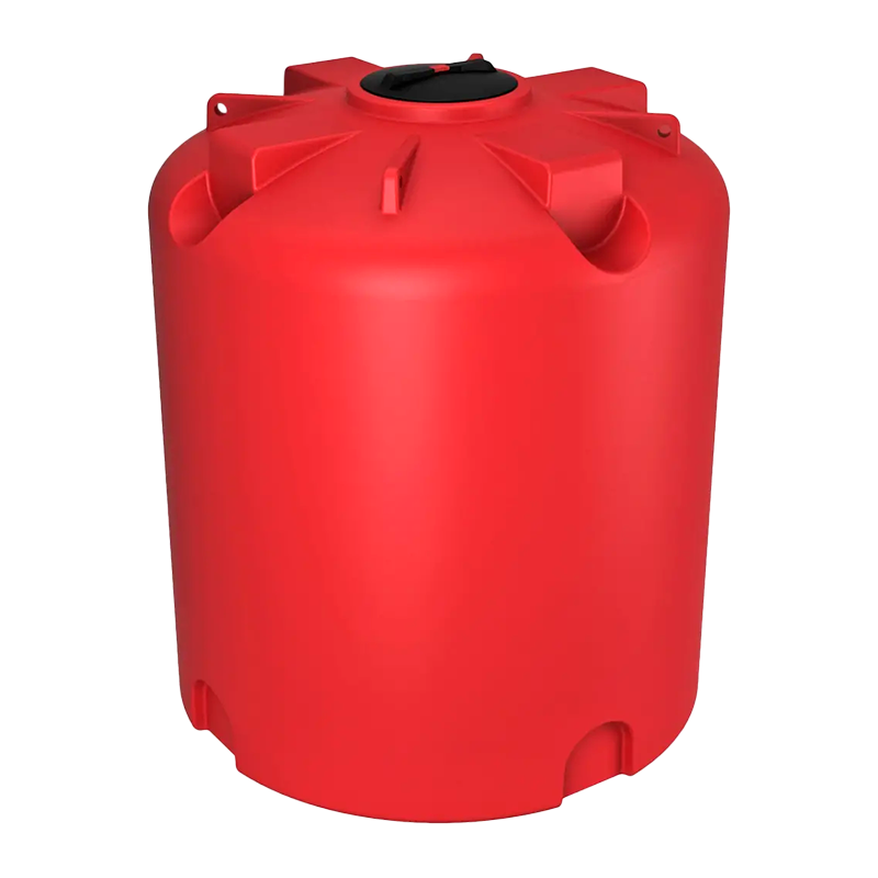 Емкость TR 10000 КАС усиленная с крышкой с дыхательным клапаном цвет Красный