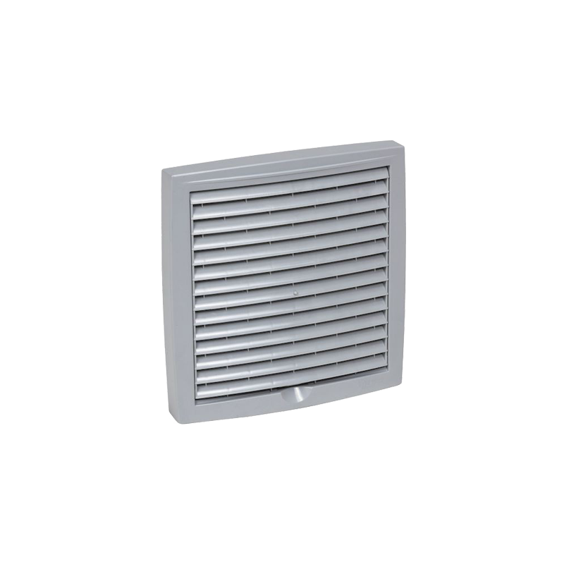 Решетка наружная вентиляционная 150x150 Vilpe RR21 Светло-серый 150x153 мм