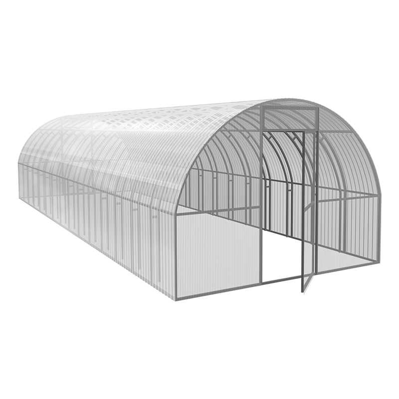 Теплица Сибирская усиленная 10x3 м, каркас 20x20 мм, оцинков.