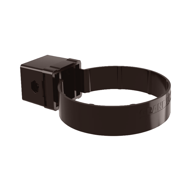 Хомут трубы Kliker Grand Line ПВХ Классика D87 Коричневый RR32