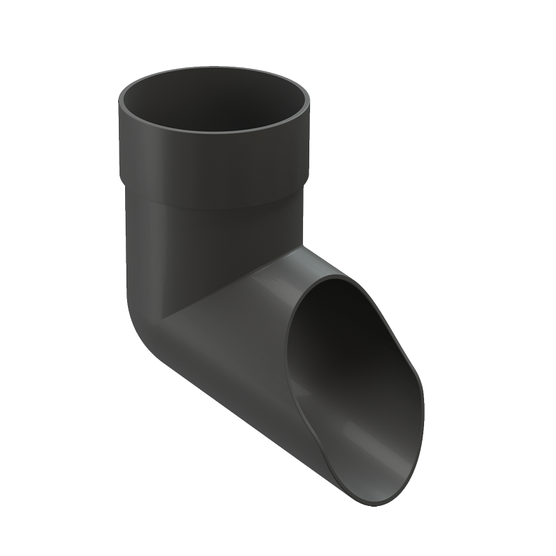 Колено сливное Docke PREMIUM D85 Графит RAL7024