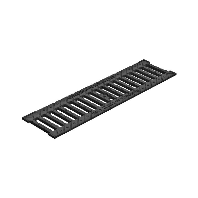 Решетка к лотку щелевая Norma DN100 чугунная 500x136 мм H15 31013В AQUASTOK Черный